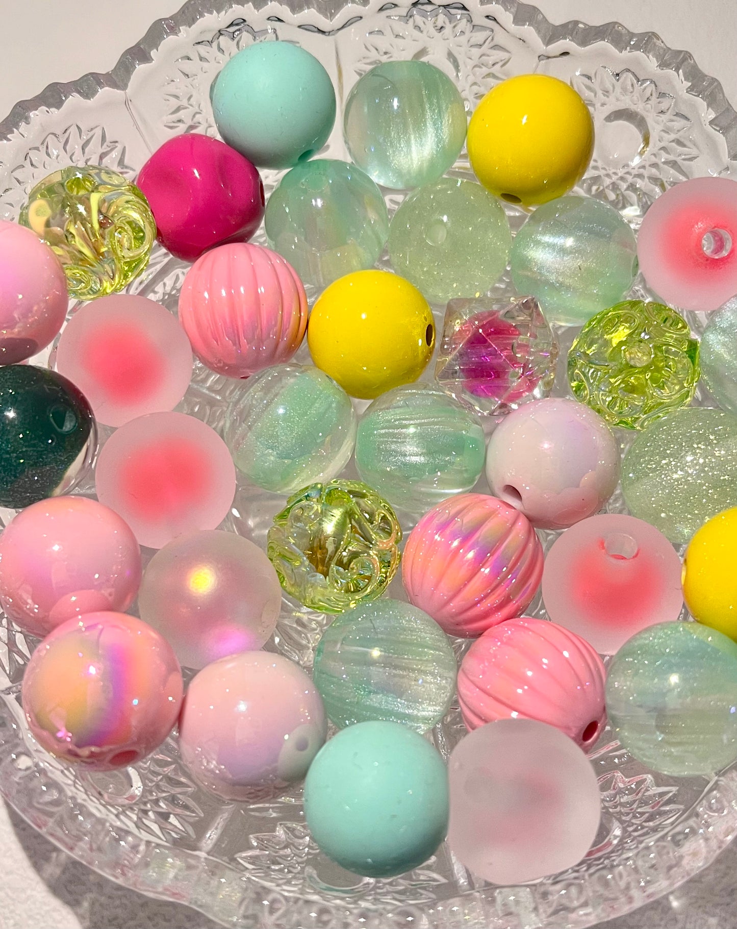 C-01 Mixed beads for mobile phone chain making, keychain, backpack chain