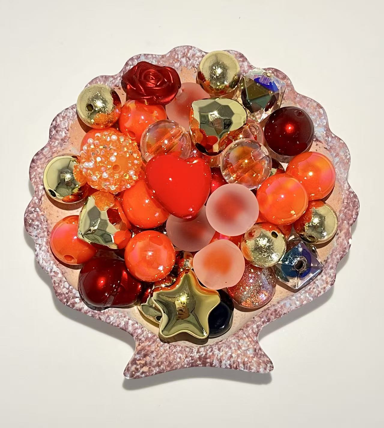C-19 Mixed beads for mobile phone chain making, keychain, backpack chain