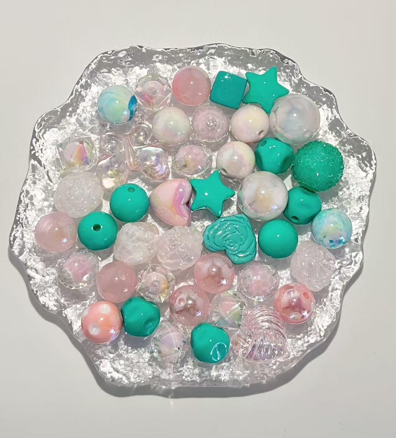 C-21 Mixed beads for mobile phone chain making, keychain, backpack chain