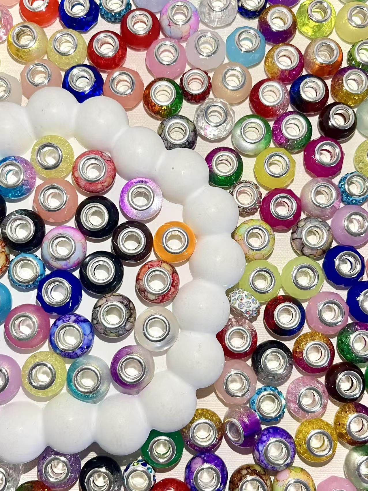 S-16 Mixed beads for mobile phone chain making, keychain, backpack chain