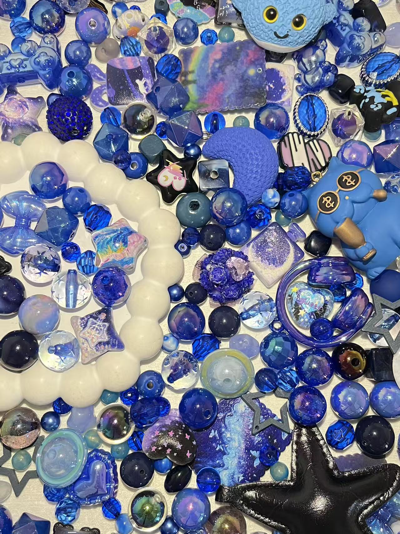 C-53 Mixed beads for mobile phone chain making, keychain, backpack chain