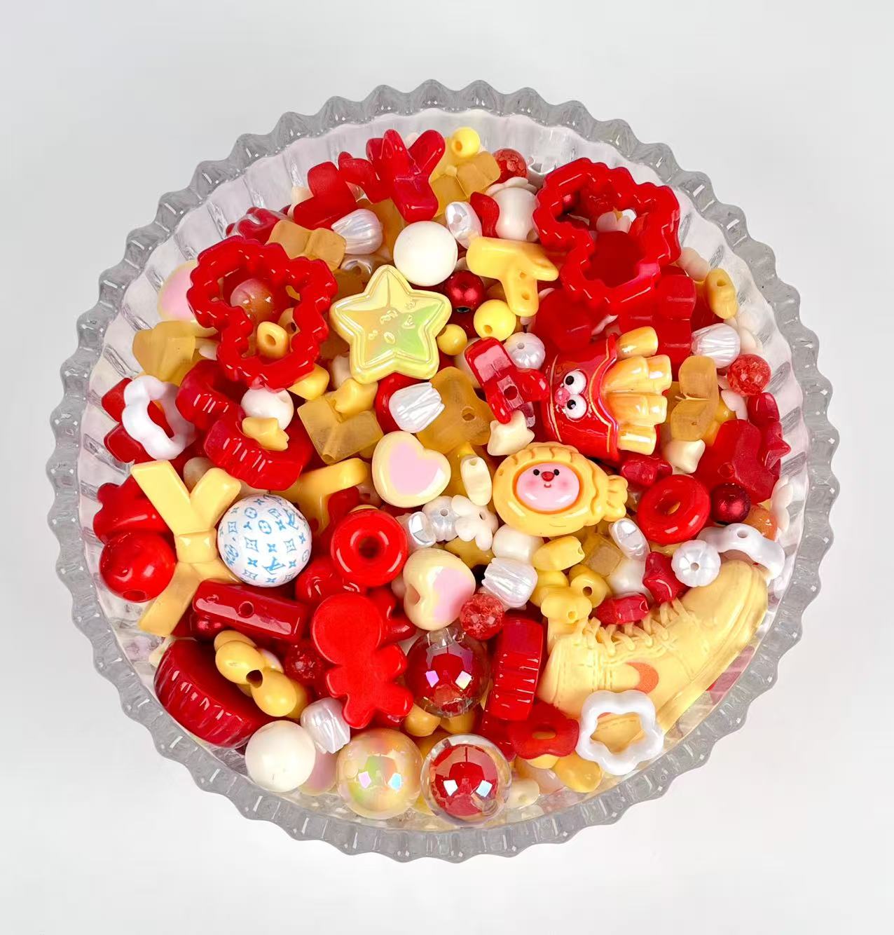 S-14 Mixed beads for mobile phone chain making, keychain, backpack chain