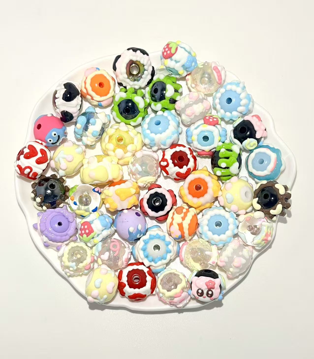 B-21 Mixed beads for mobile phone chain making, keychain, backpack chain