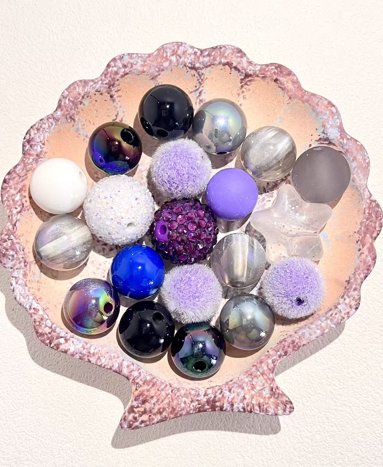 C-04 Mixed beads for mobile phone chain making, keychain, backpack chain