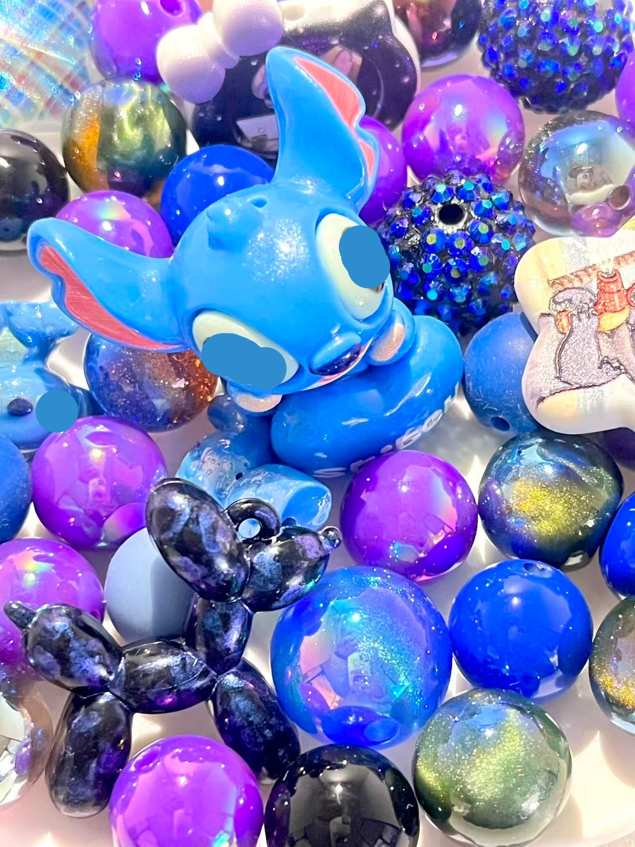 C-29 Mixed beads for mobile phone chain making, keychain, backpack chain