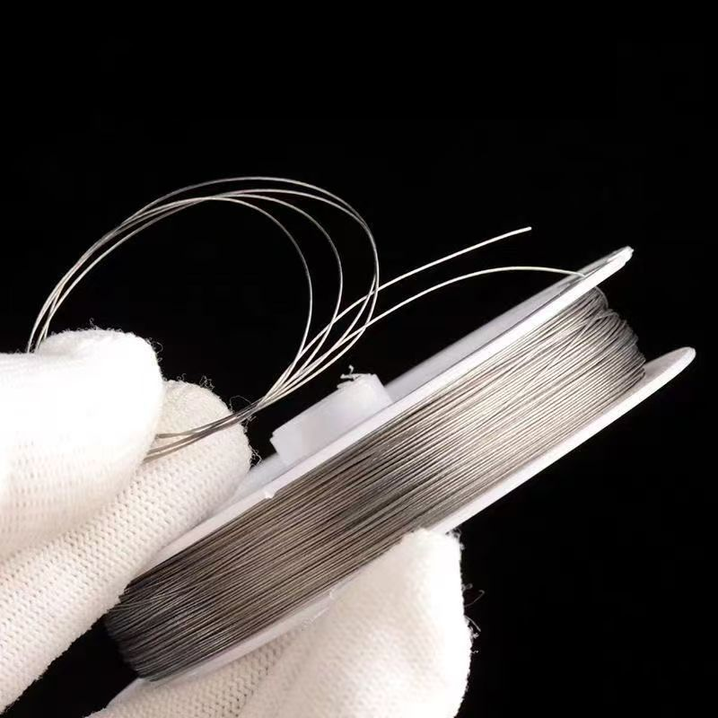 A-26 Beading & Stringing Wire - 0.38-0.6mm Gold & Natural Steel Wire for DIY Bracelets and Jewelry Making