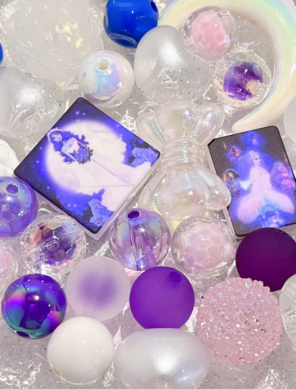 C-03Mixed beads for mobile phone chain making, keychain, backpack chain