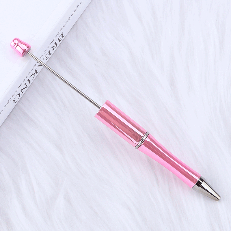 A-02 In Stock DIY Gradient Electroplated Bead Pen - Morandi Color Students' Gift, Promotional Pen, Ready to Ship