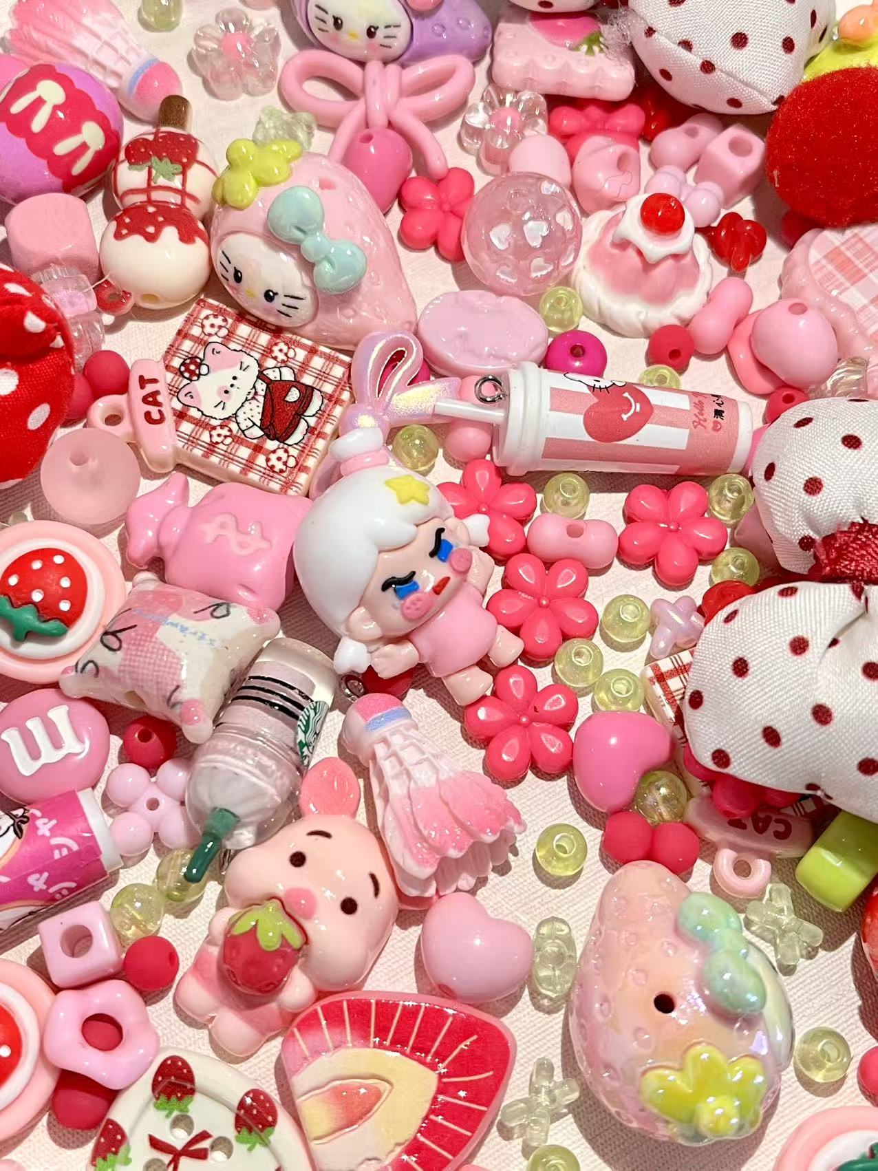 S-19 Mixed beads for mobile phone chain making, keychain, backpack chain