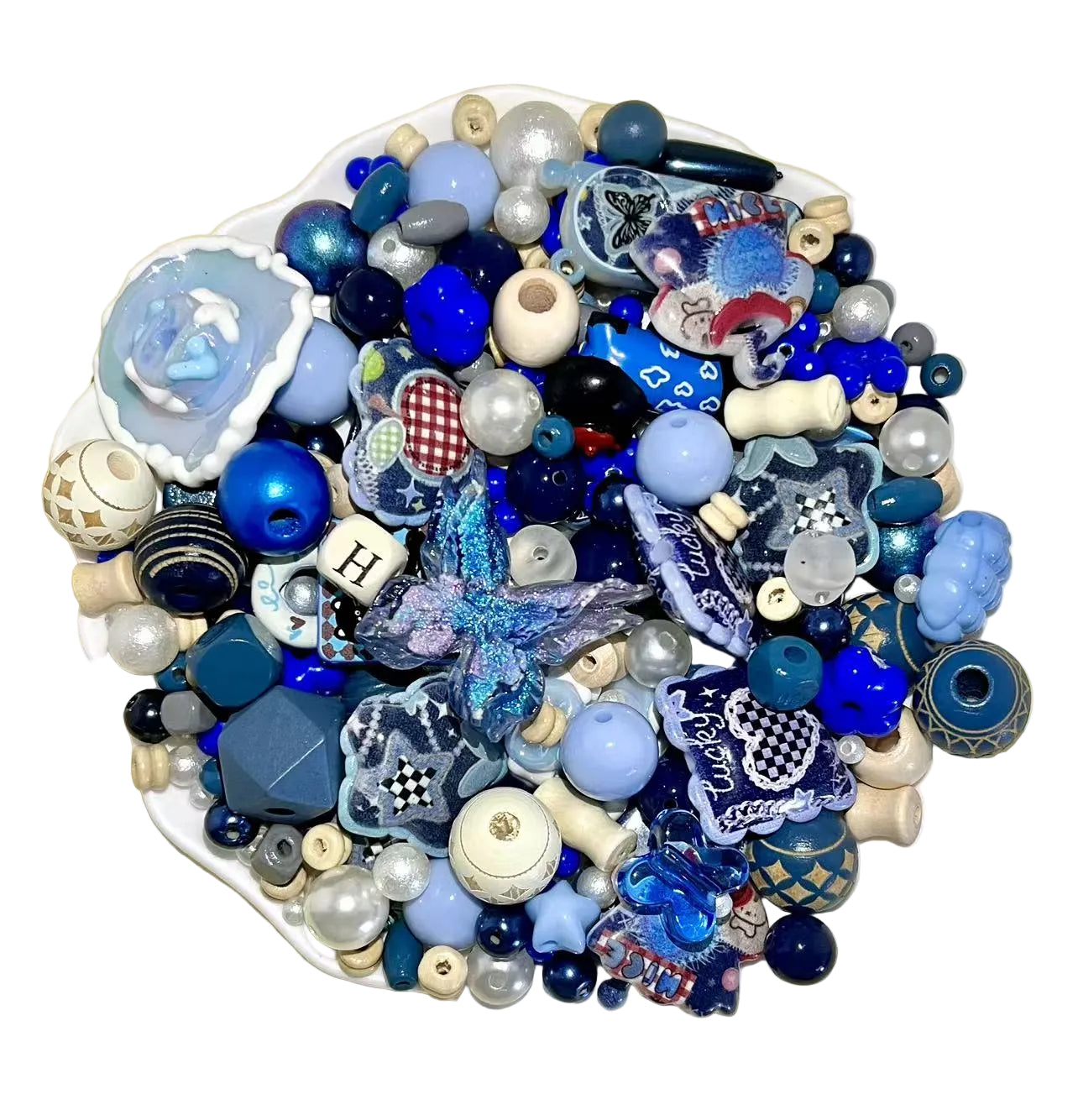 S-13 Mixed beads for mobile phone chain making, keychain, backpack chain