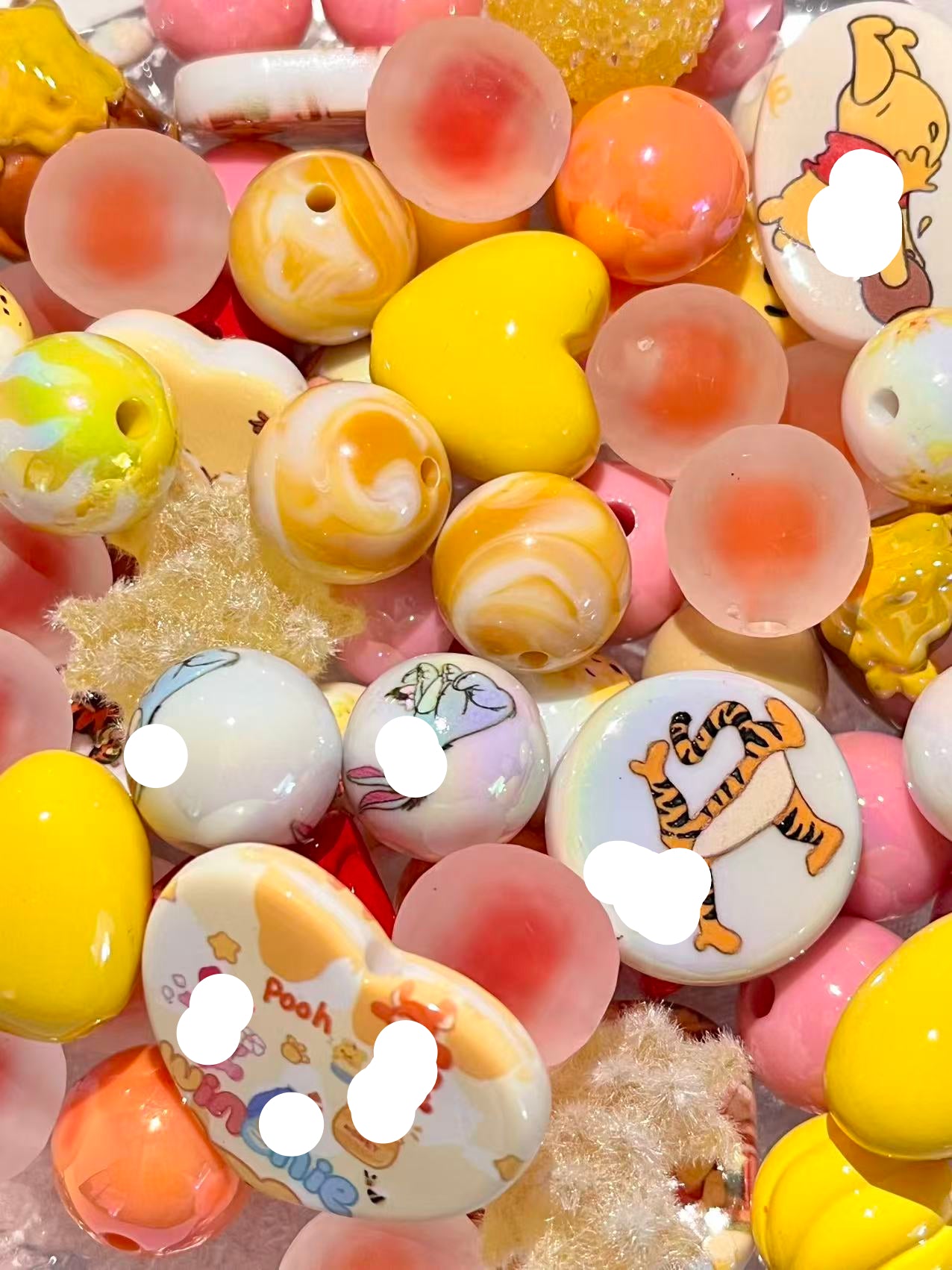 C-36 Mixed beads for mobile phone chain making, keychain, backpack chain
