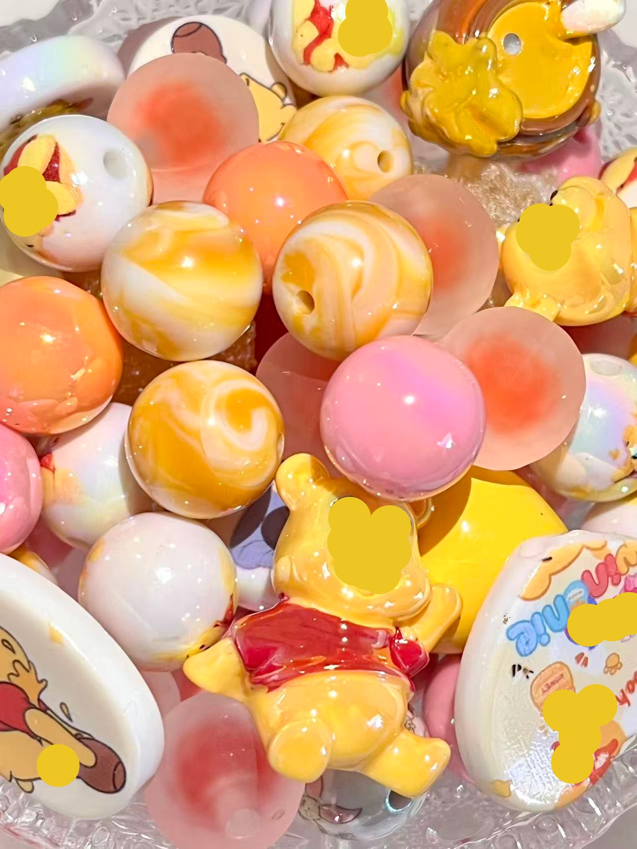 C-36 Mixed beads for mobile phone chain making, keychain, backpack chain