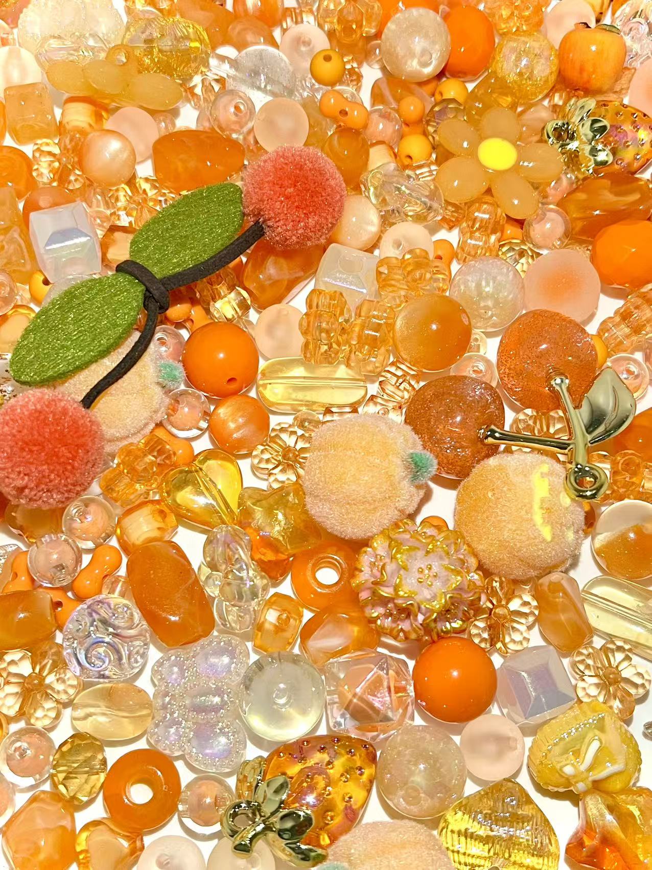 S-34 Mixed beads for mobile phone chain making, keychain, backpack chain