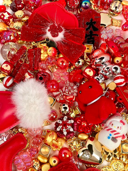 S-05  Mixed beads for mobile phone chain making, keychain, backpack chain