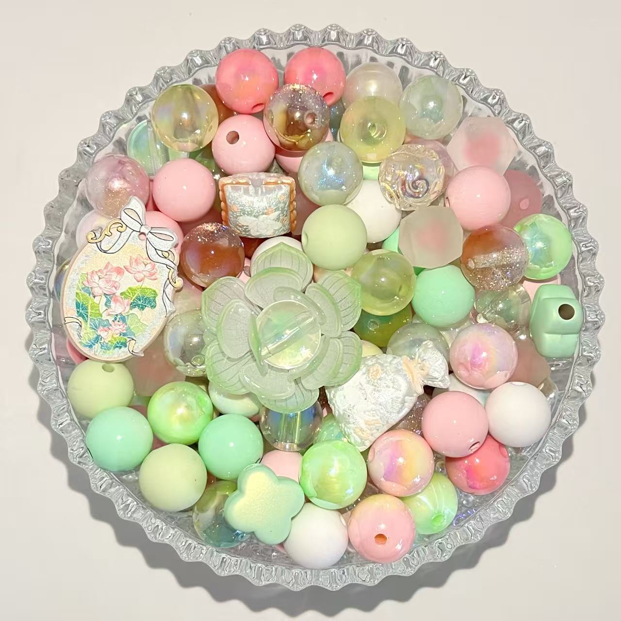 C-39 Mixed beads for mobile phone chain making, keychain, backpack chain