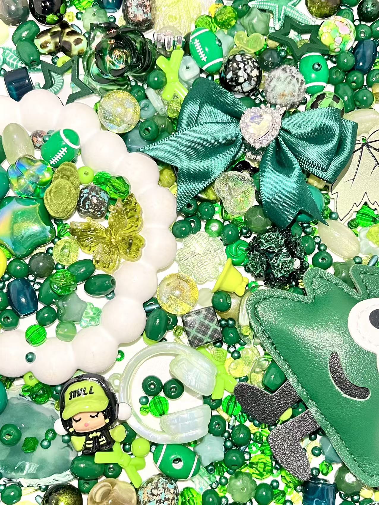 S-31 Mixed beads for mobile phone chain making, keychain, backpack chain