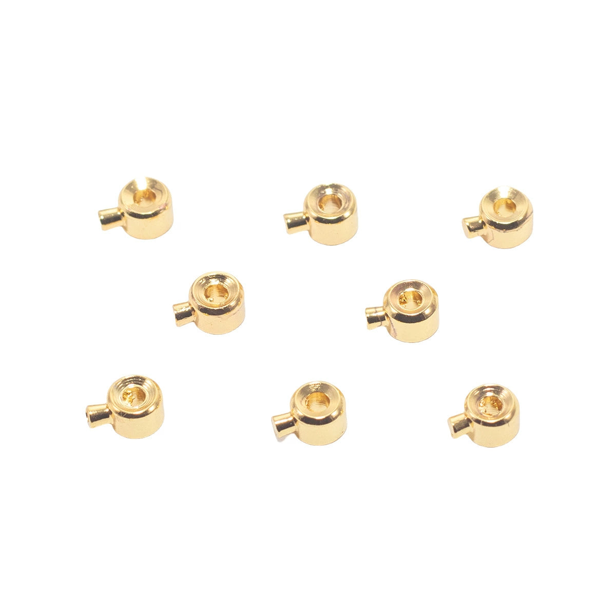 A-04  14K Gold Filled High-Pressure Crimp Beads & Clasp Set for Pearl Necklace DIY Bracelet Making