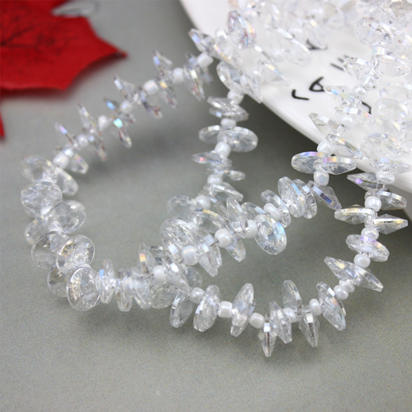 A-18 6mm 8mm 10mm AB Color Single-Hole Satellite Drilled Crystal Glass Beads, 'Flying Saucer' Shapes for DIY Fresh Style Bracelets