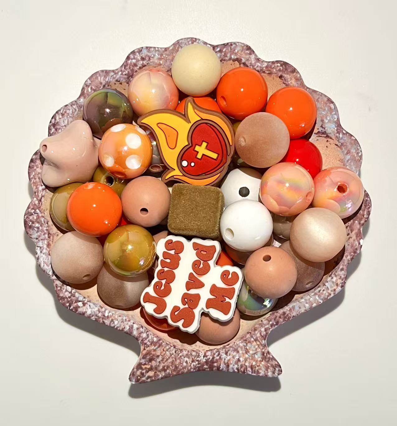 C-46 Mixed beads for mobile phone chain making, keychain, backpack chain