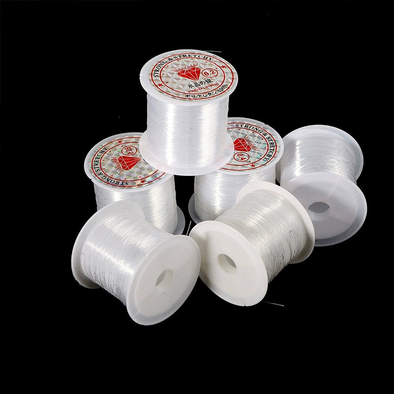 A-14  Crystal Clear Beading Thread, Non-Stretch Fishing Line for DIY Jewelry Making – Bulk Sale