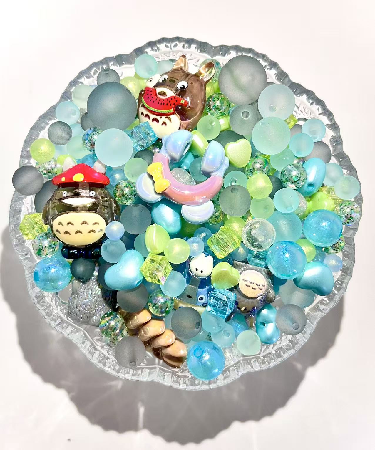 S-24 Mixed beads for mobile phone chain making, keychain, backpack chain