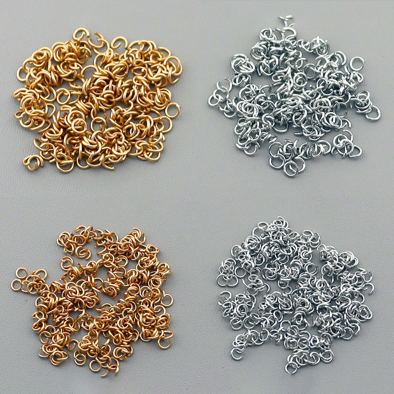 A-10 Color-Keeping 14K Gold Color Jump Rings for DIY Jewelry, Bracelet and Necklace Making