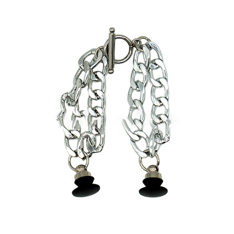 A-28 New Metal Shoe Charms for Crocs DIY Accessories, Detachable Metal Chain Decor with Rhinestones & Crystals, Versatile Shoe Jewelry