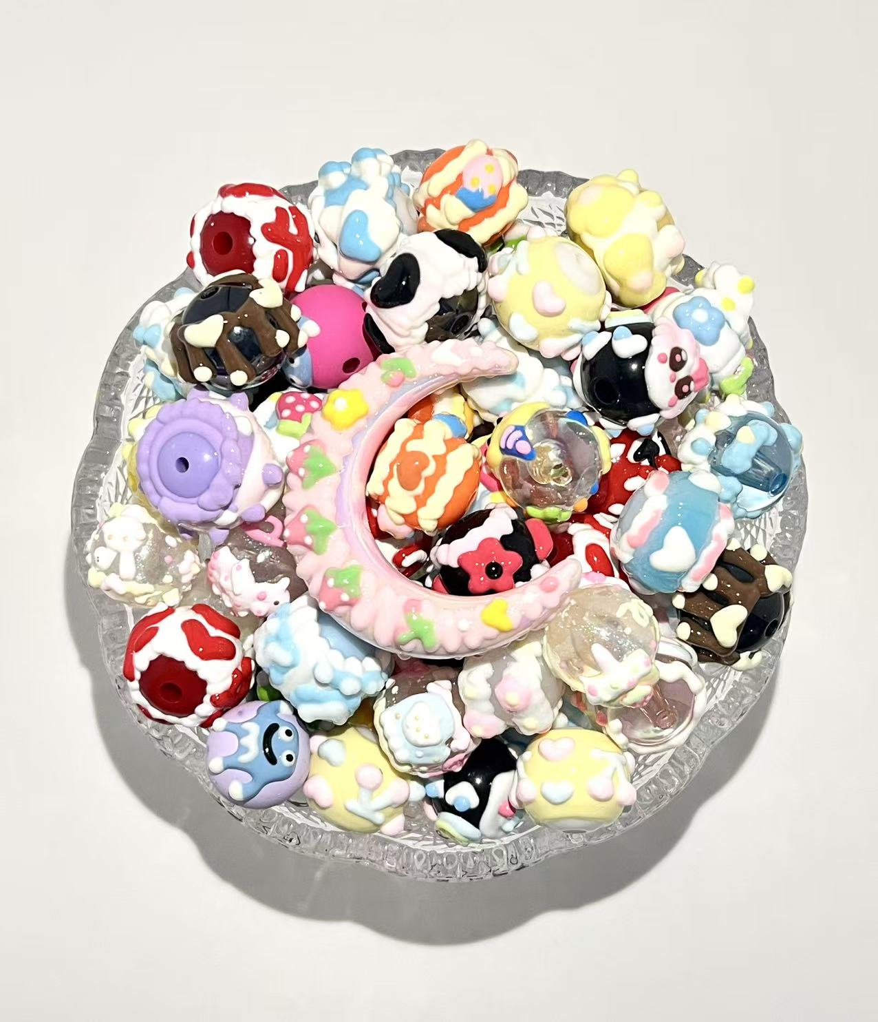 B-21 Mixed beads for mobile phone chain making, keychain, backpack chain
