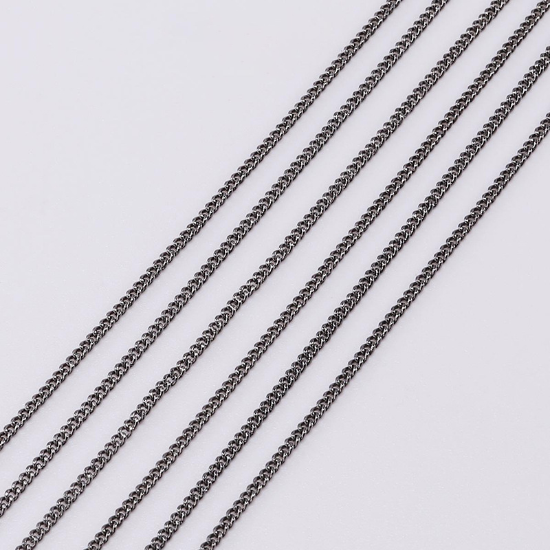 A-06 DIY Metal Long Chain for Handmade Earrings, Bracelets & Necklaces, Copper Coated Iron Extender Chain