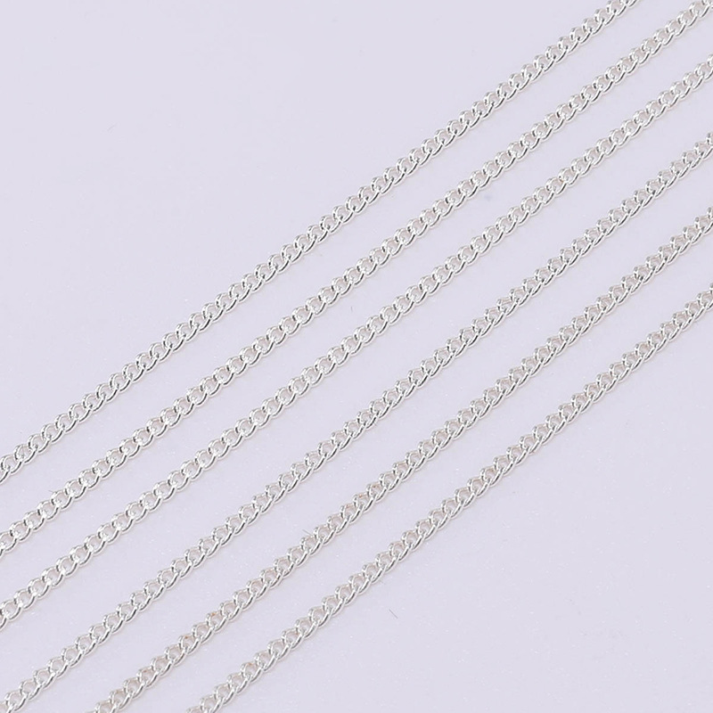 A-06 DIY Metal Long Chain for Handmade Earrings, Bracelets & Necklaces, Copper Coated Iron Extender Chain