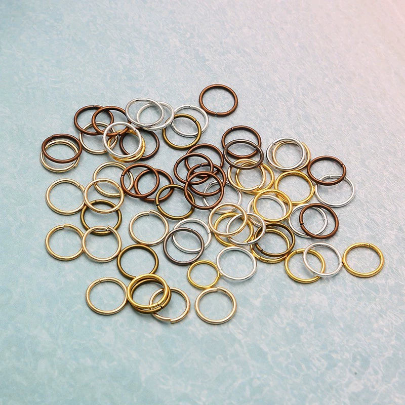 A-09 Open Jump Rings for DIY Jewelry Making - Bracelet, Necklace & Earring Findings