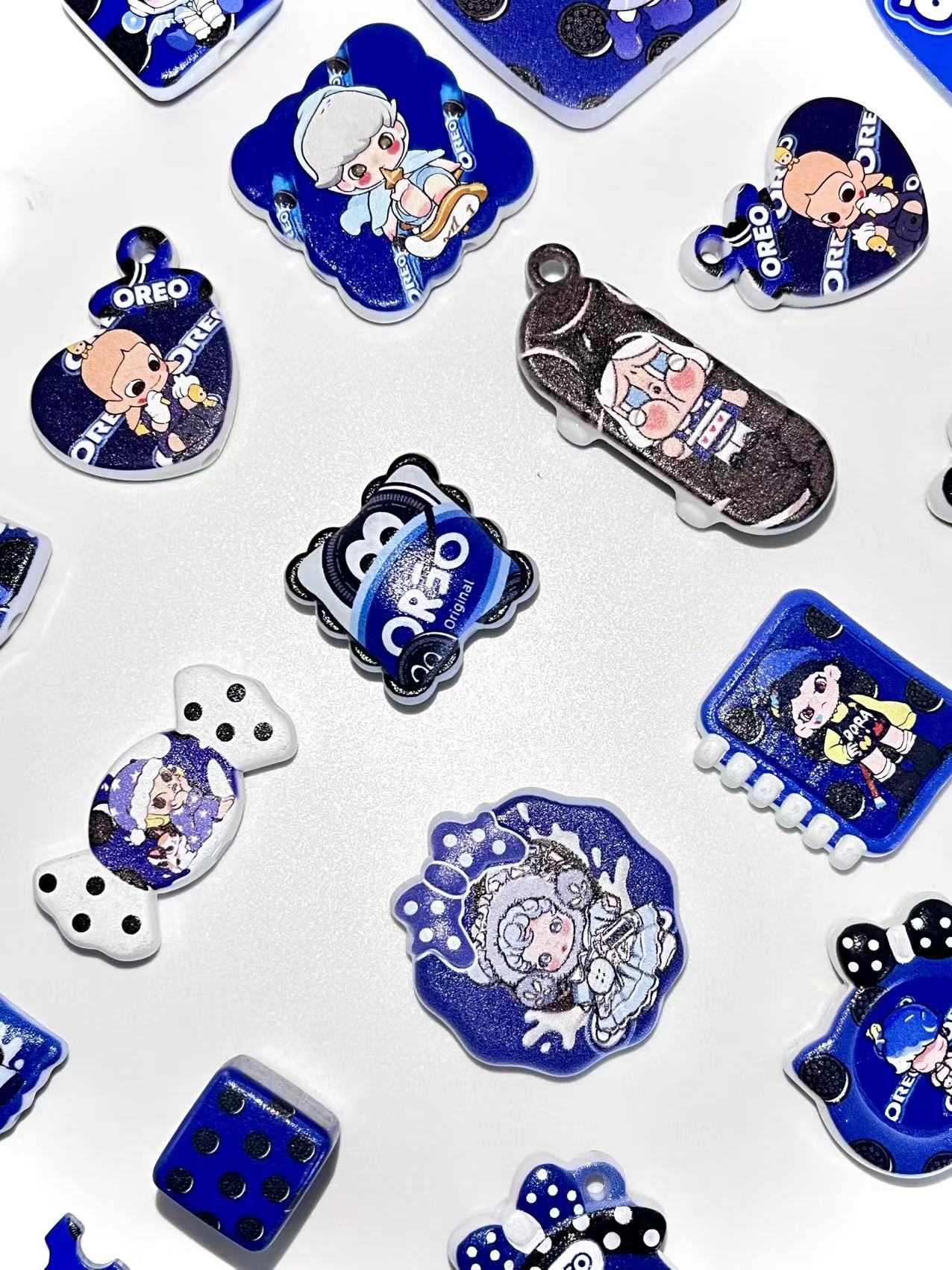 B-20  Mixed beads for mobile phone chain making, keychain, backpack chain