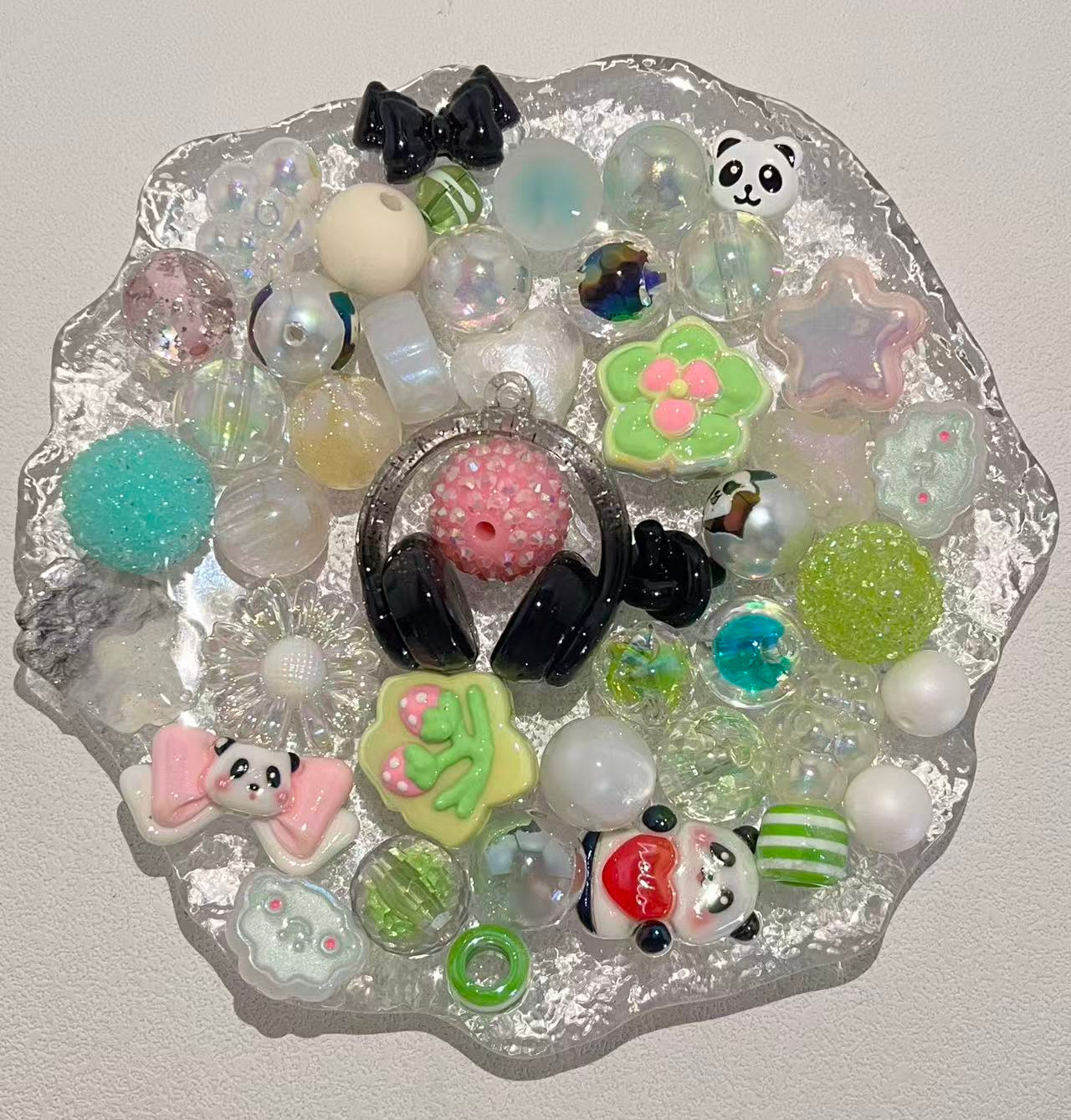 C-07 Mixed beads for mobile phone chain making, keychain, backpack chain