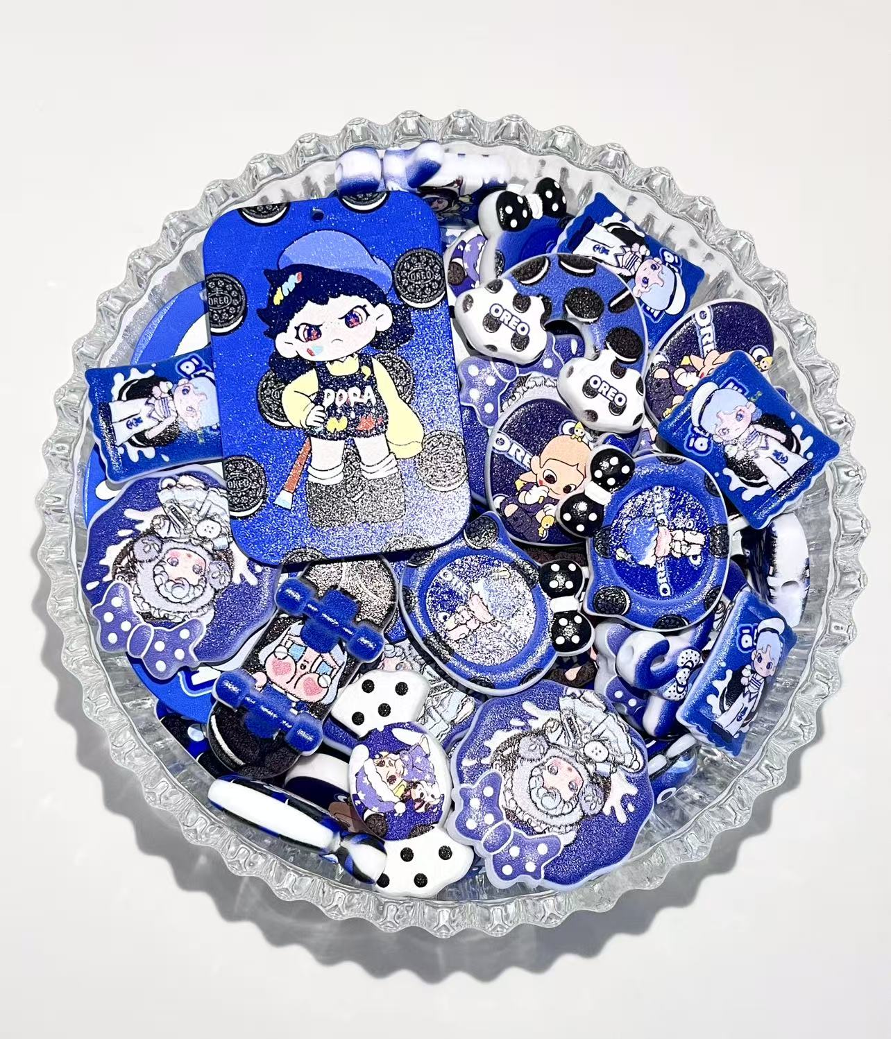 B-20  Mixed beads for mobile phone chain making, keychain, backpack chain