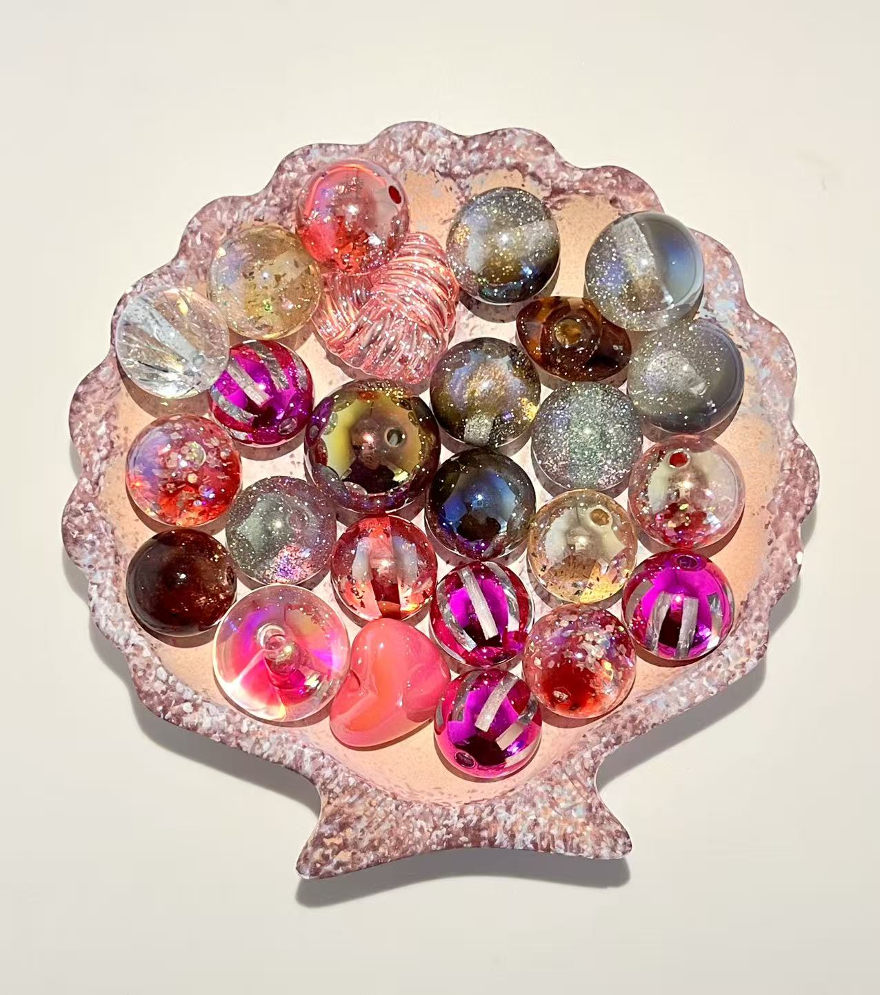 C-42  Mixed beads for mobile phone chain making, keychain, backpack chain