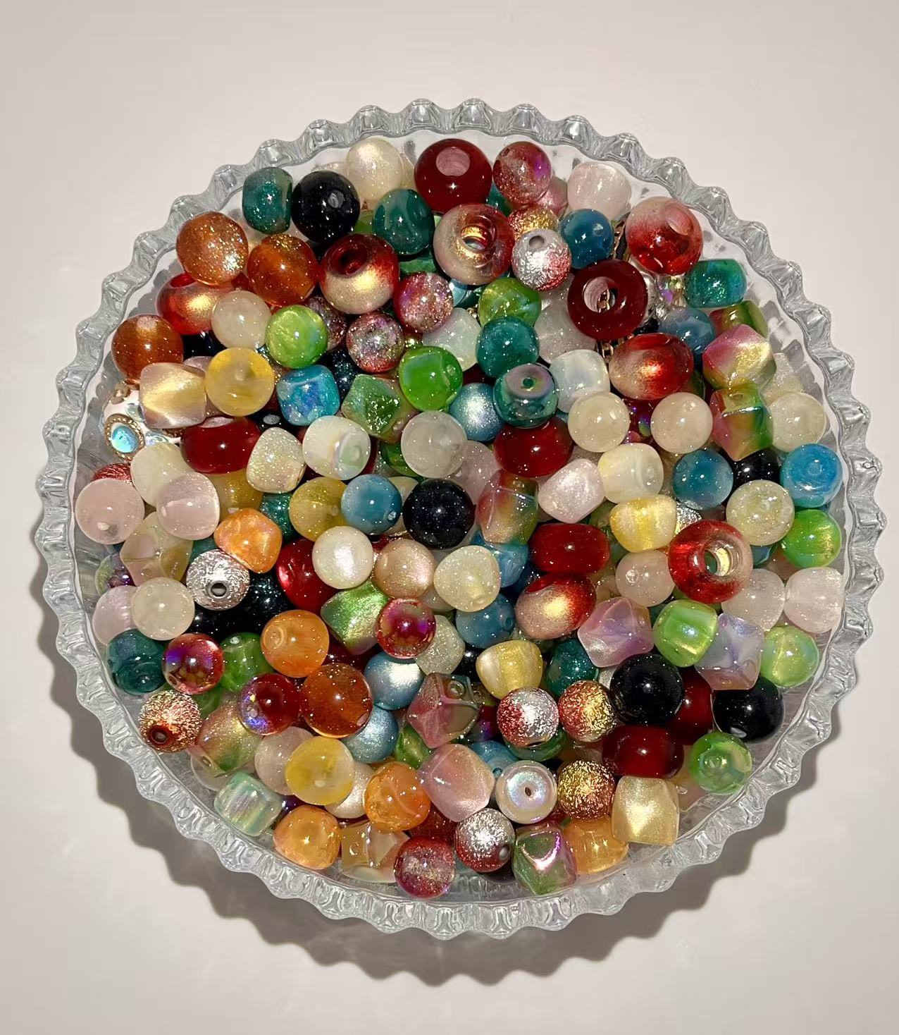 S-03  Mixed beads for mobile phone chain making, keychain, backpack chain