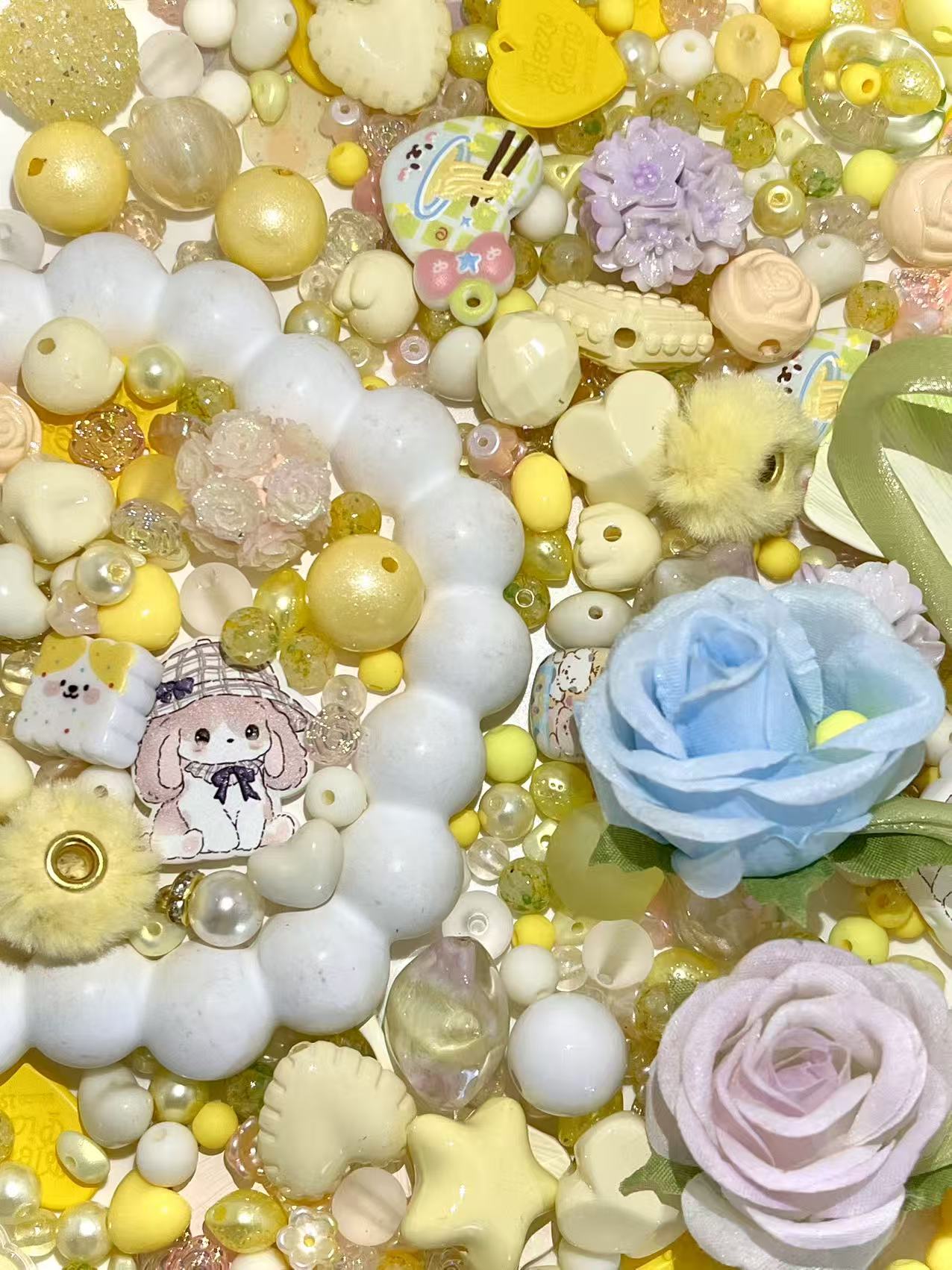 S-09  Mixed beads for mobile phone chain making, keychain, backpack chain