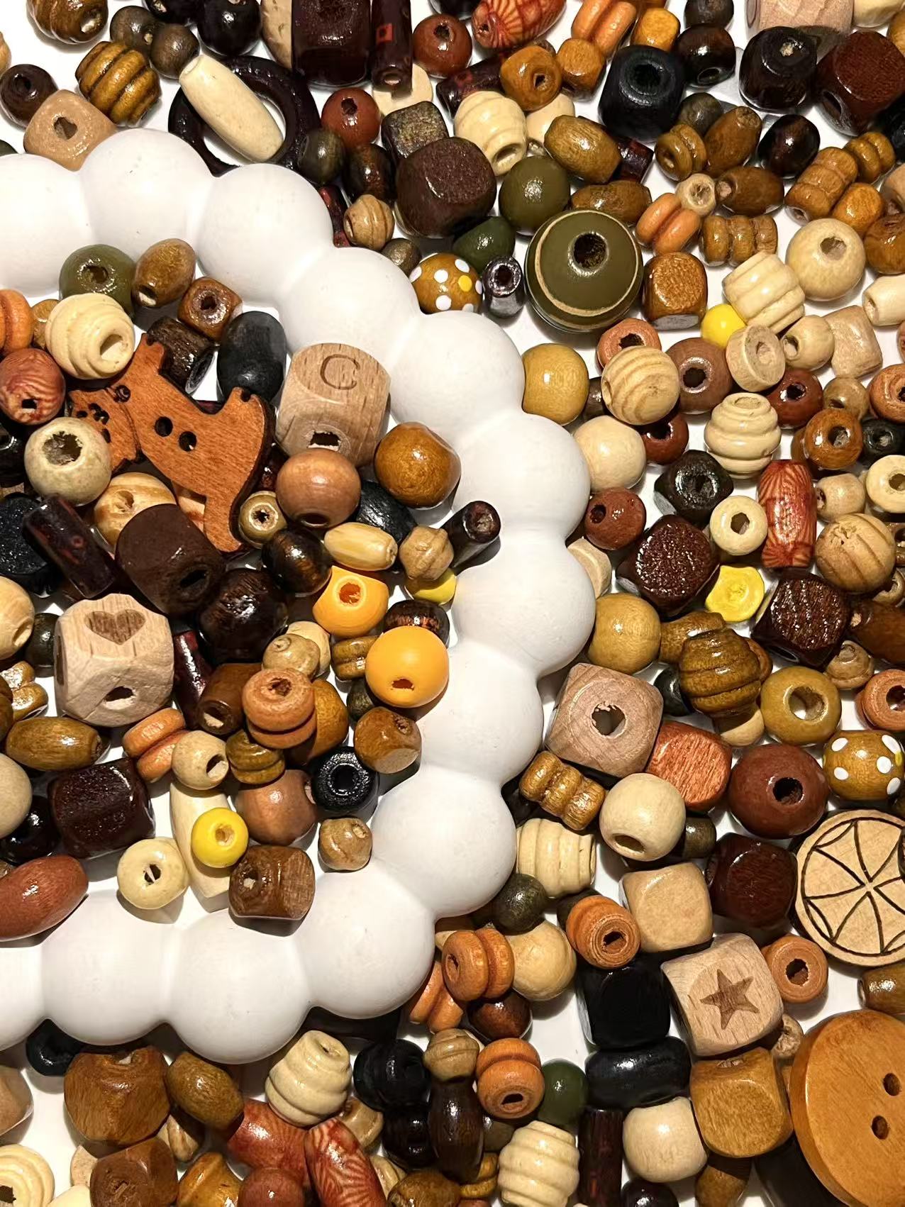 S-02 Mixed beads for mobile phone chain making, keychain, backpack chain