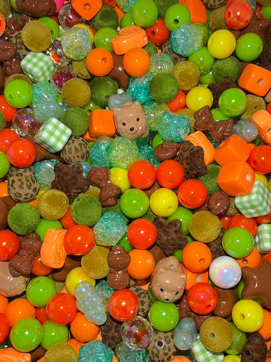 C-54  Mixed beads for mobile phone chain making, keychain, backpack chain