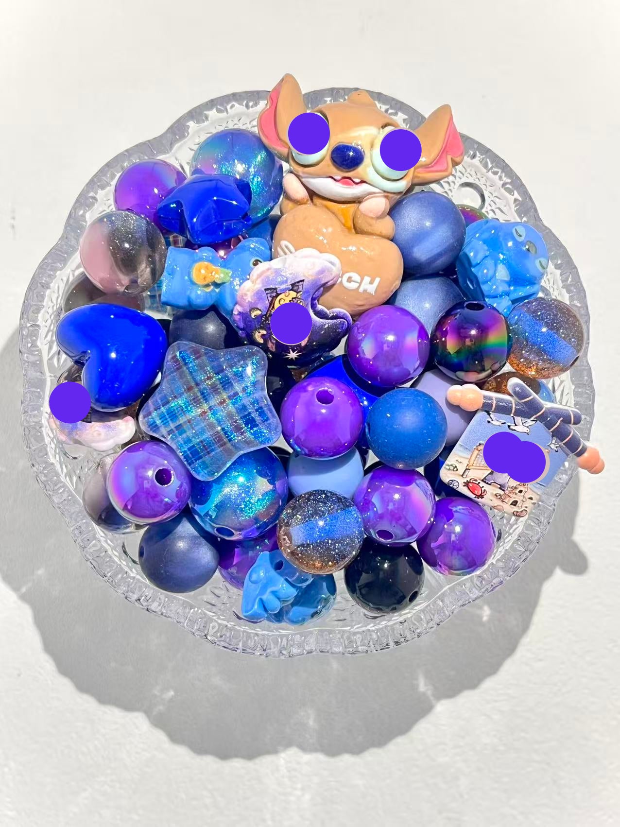 C-29 Mixed beads for mobile phone chain making, keychain, backpack chain