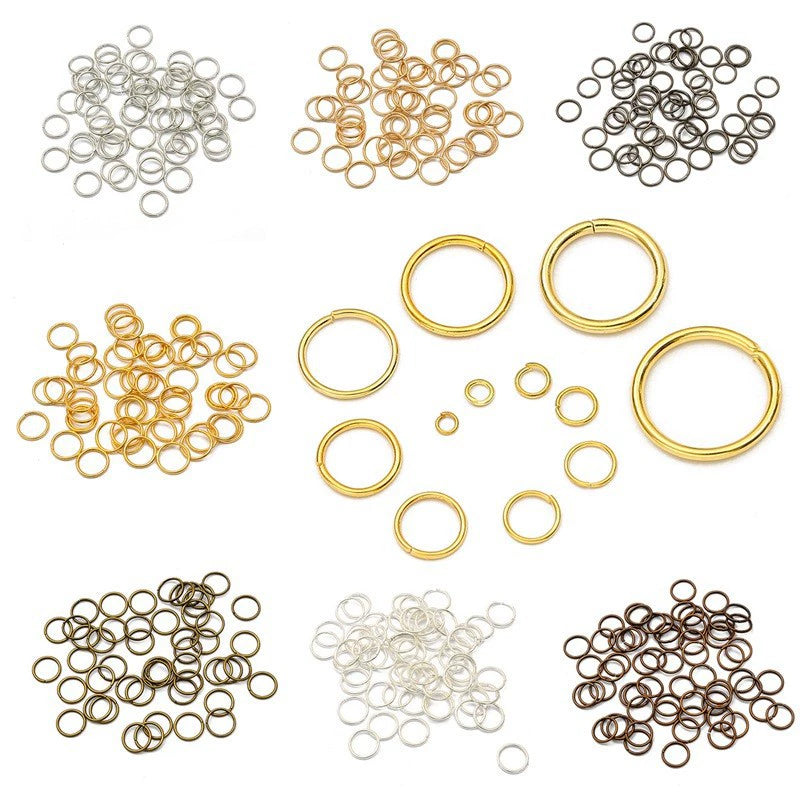 A-09 Open Jump Rings for DIY Jewelry Making - Bracelet, Necklace & Earring Findings