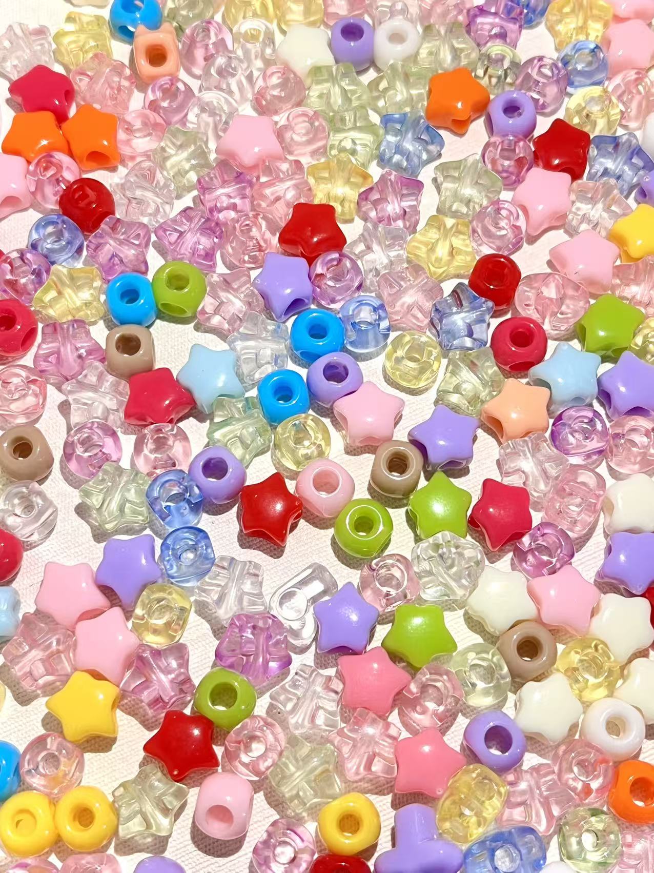 S-21  Mixed beads for mobile phone chain making, keychain, backpack chain