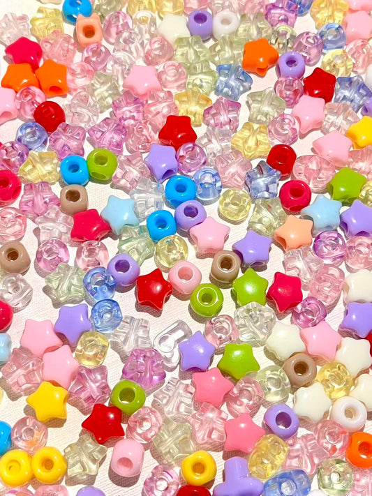 S-21  Mixed beads for mobile phone chain making, keychain, backpack chain