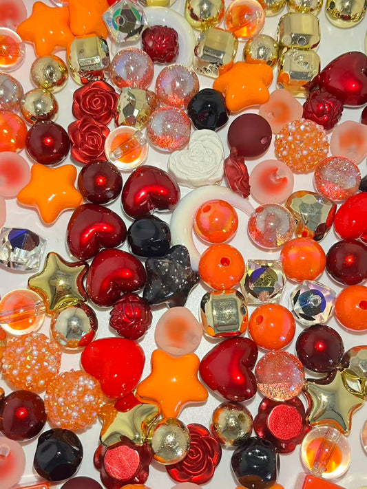 C-19 Mixed beads for mobile phone chain making, keychain, backpack chain