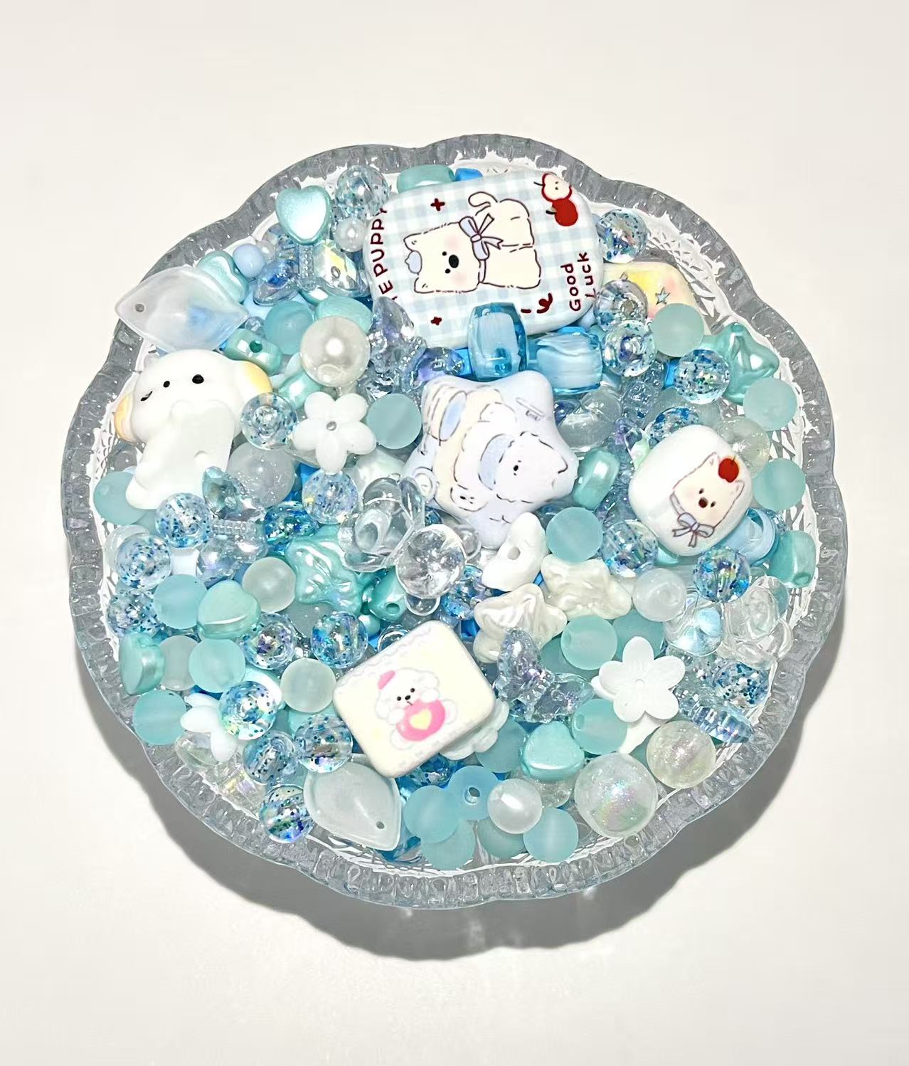 S-33 Mixed beads for mobile phone chain making, keychain, backpack chain