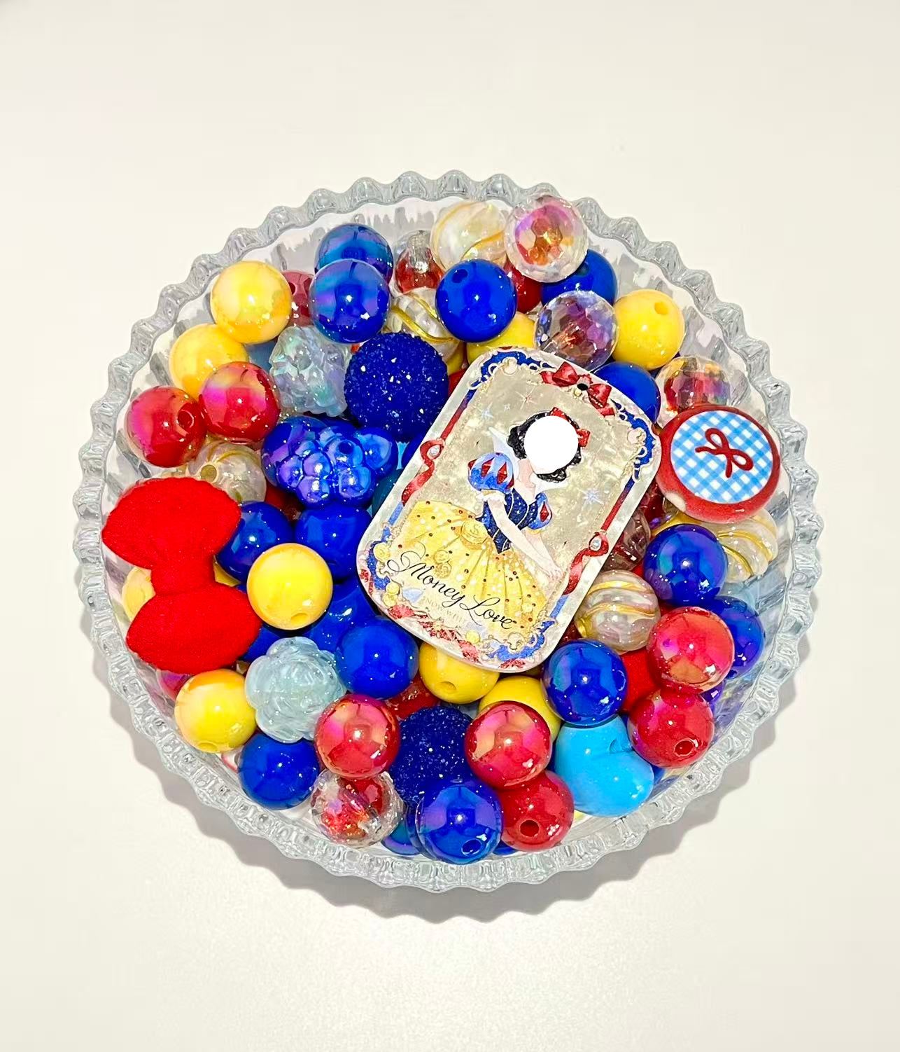 C-51  Mixed beads for mobile phone chain making, keychain, backpack chain