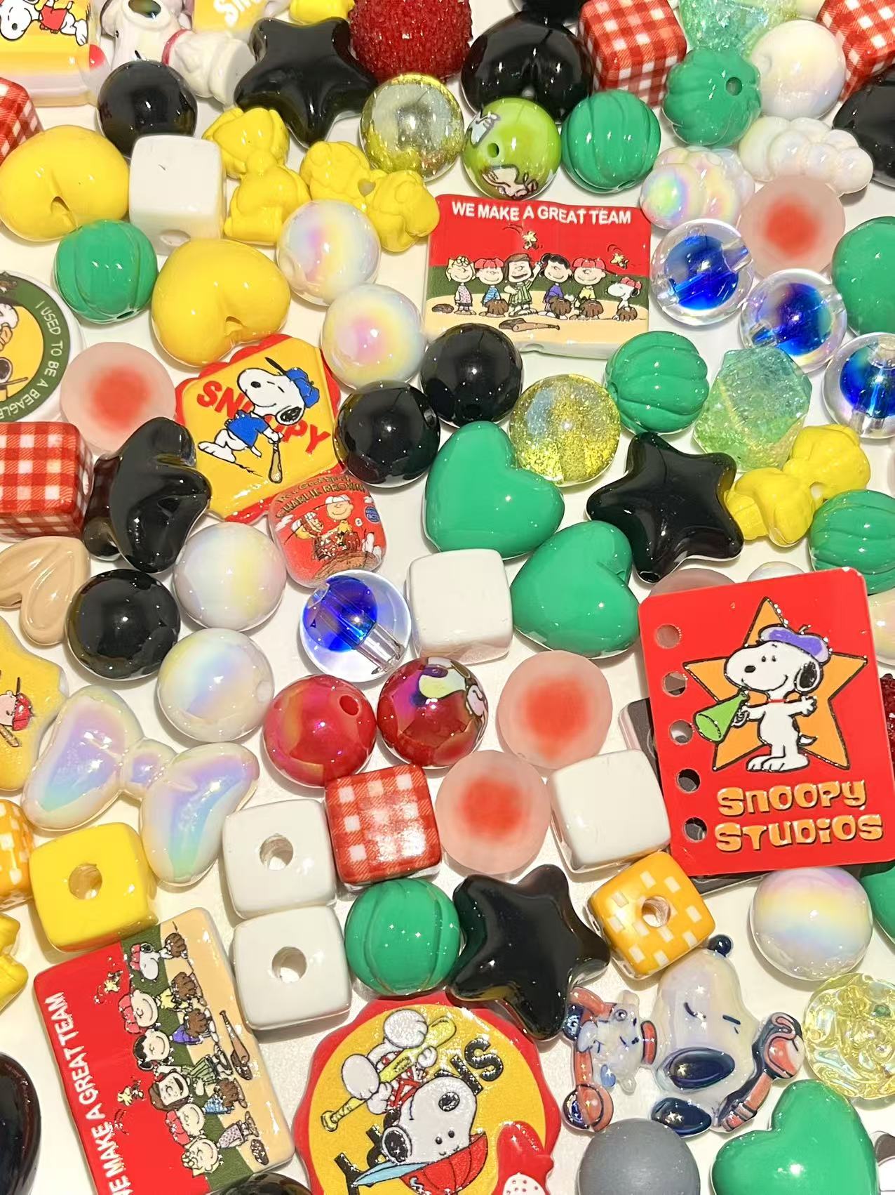C-48 Mixed beads for mobile phone chain making, keychain, backpack chain
