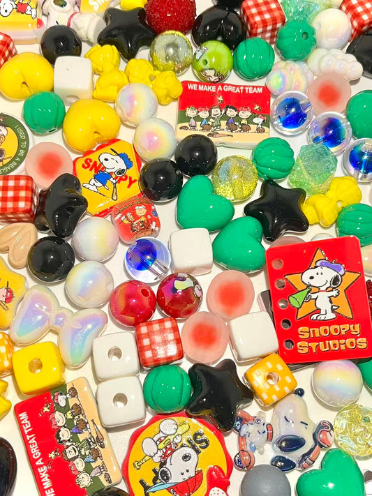 C-48 Mixed beads for mobile phone chain making, keychain, backpack chain