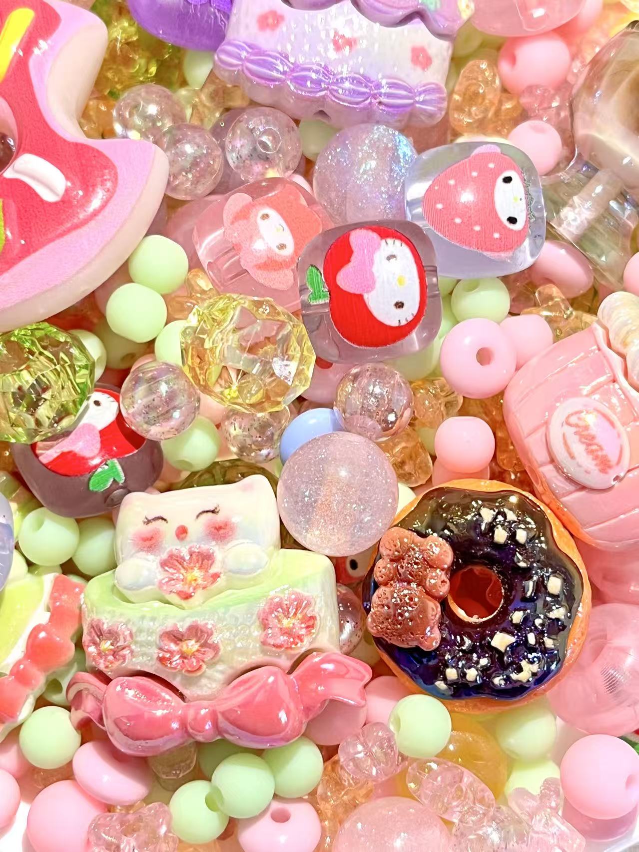 S-20 Mixed beads for mobile phone chain making, keychain, backpack chain