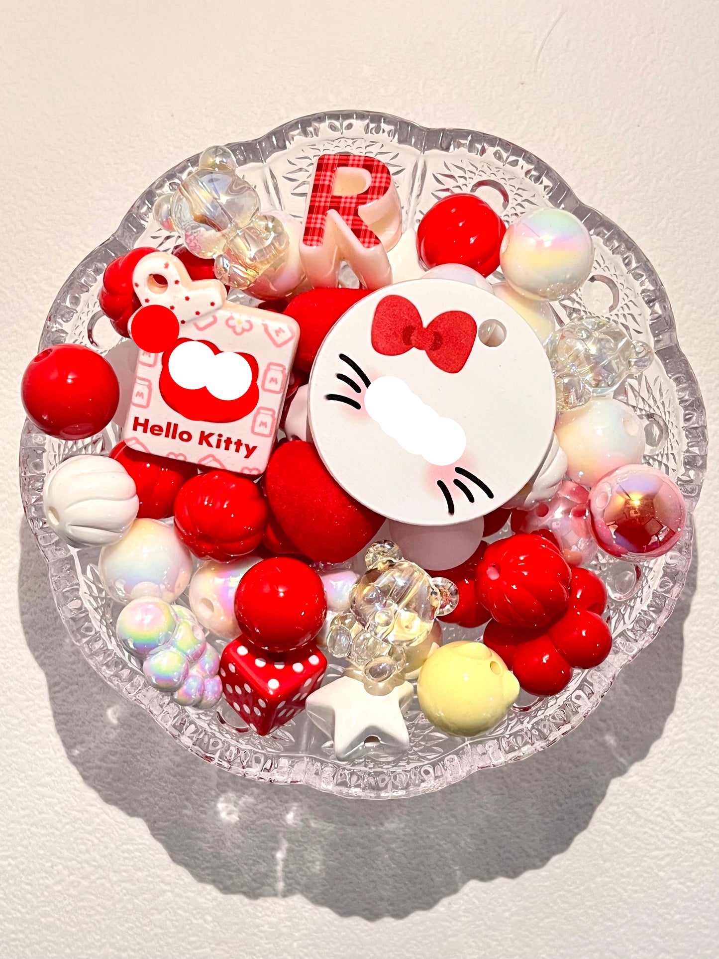 C-11  Mixed beads for mobile phone chain making, keychain, backpack chain